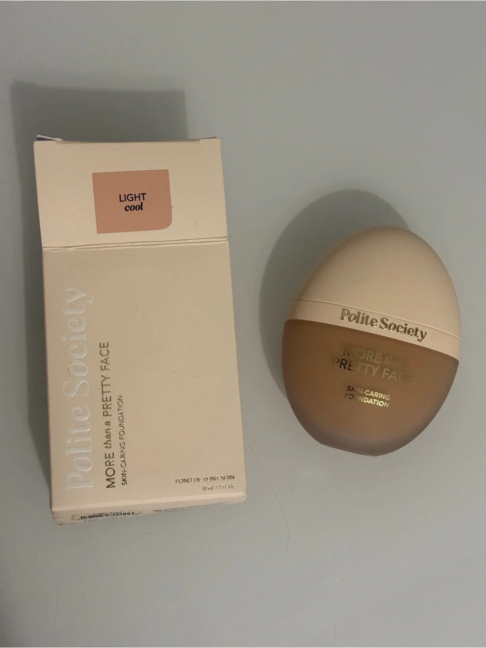 Polite Society More than a Pretty Face Skincaring Foundation -light cool Shade